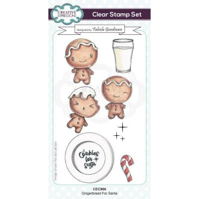 Creative Expressions Fabiola Giardinaro Clear Stamps - Gingerbread For Santa